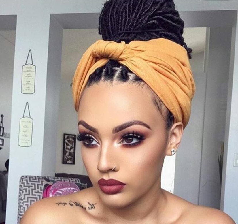 11 Ways To Pull Off Boho Box Braids In 2018 And Beyond Intended For Current Head Wrap Braid Hairstyles (Gallery 19 of 20)
