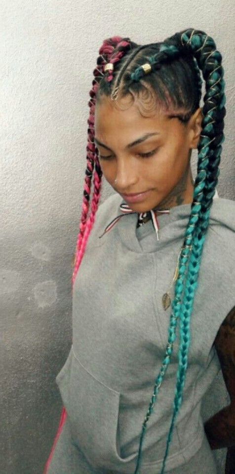 2019 Chic Black Braided High Ponytail Hairstyles Pertaining To 31 Ghana Braids Styles For Trendy Protective Looks (View 5 of 20)