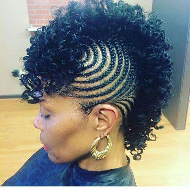 2020 Pouf Braided Mohawk Hairstyles Inside Pinjenequa Jones On Naturally Me (with Images (View 1 of 20)