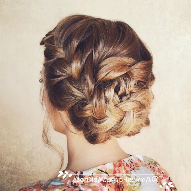 21 All New French Braid Updo Hairstyles – Popular Haircuts With Best And Newest Loose Double Braids Hairstyles (Gallery 19 of 20)