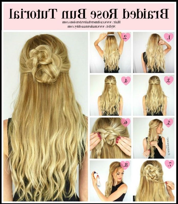 Braids For Short Hair Throughout Best And Newest Double Rose Braids Hairstyles (View 19 of 20)