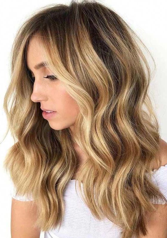 Most Current Golden Blonde Balayage On Long Curls Hairstyles Throughout I Adore This Hairstyle. (View 4 of 20)