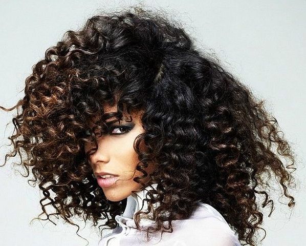 Most Popular Deep Chocolate Curls Hairstyles With High Contrast Highlights Inside Highlights For Black Hair – Long,black Curly Hair With (Gallery 19 of 20)