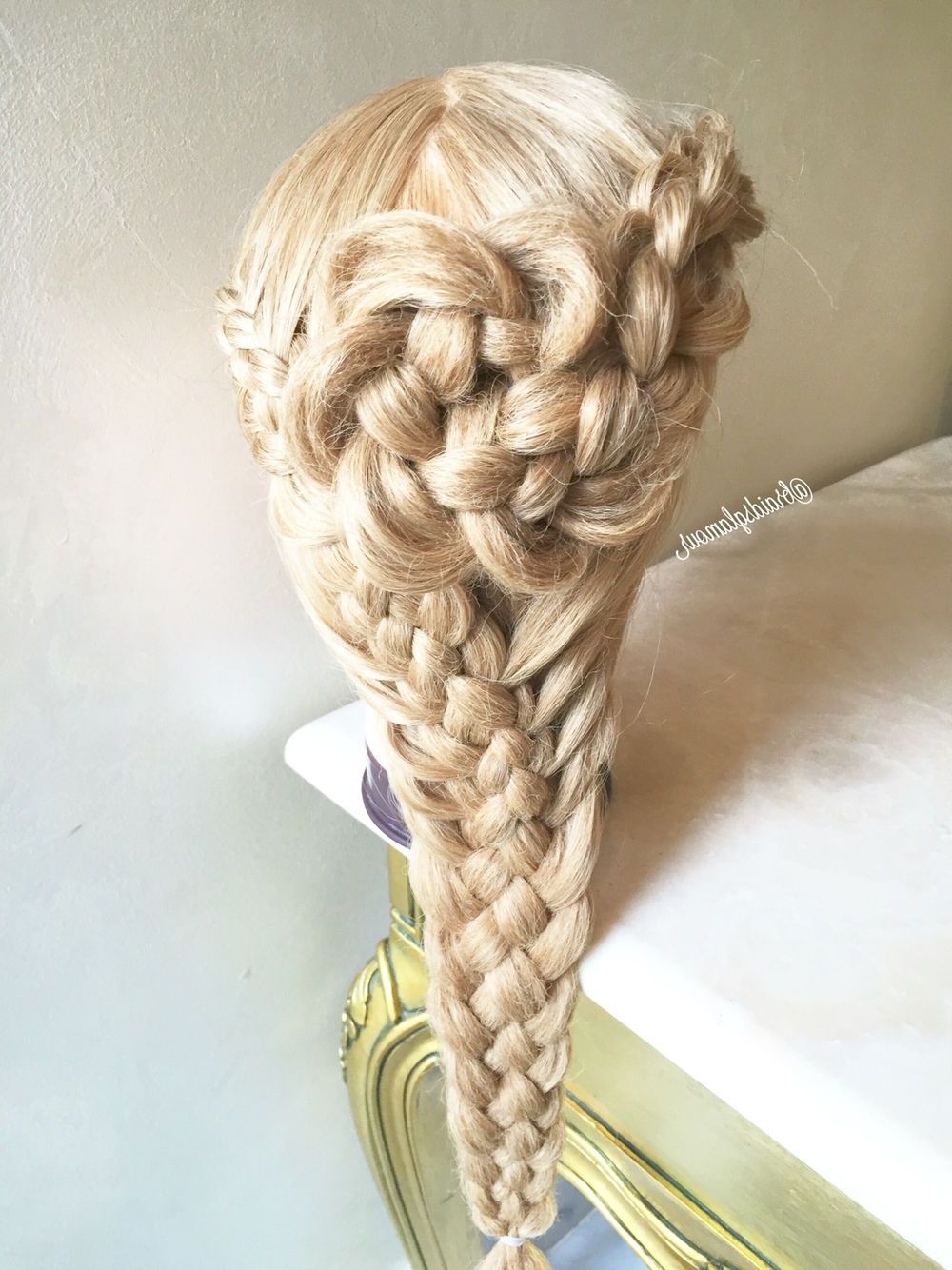 Most Up To Date Four Strand Braid Hairstyles With Four Strand Round Braid/five Strand Combo (View 20 of 20)
