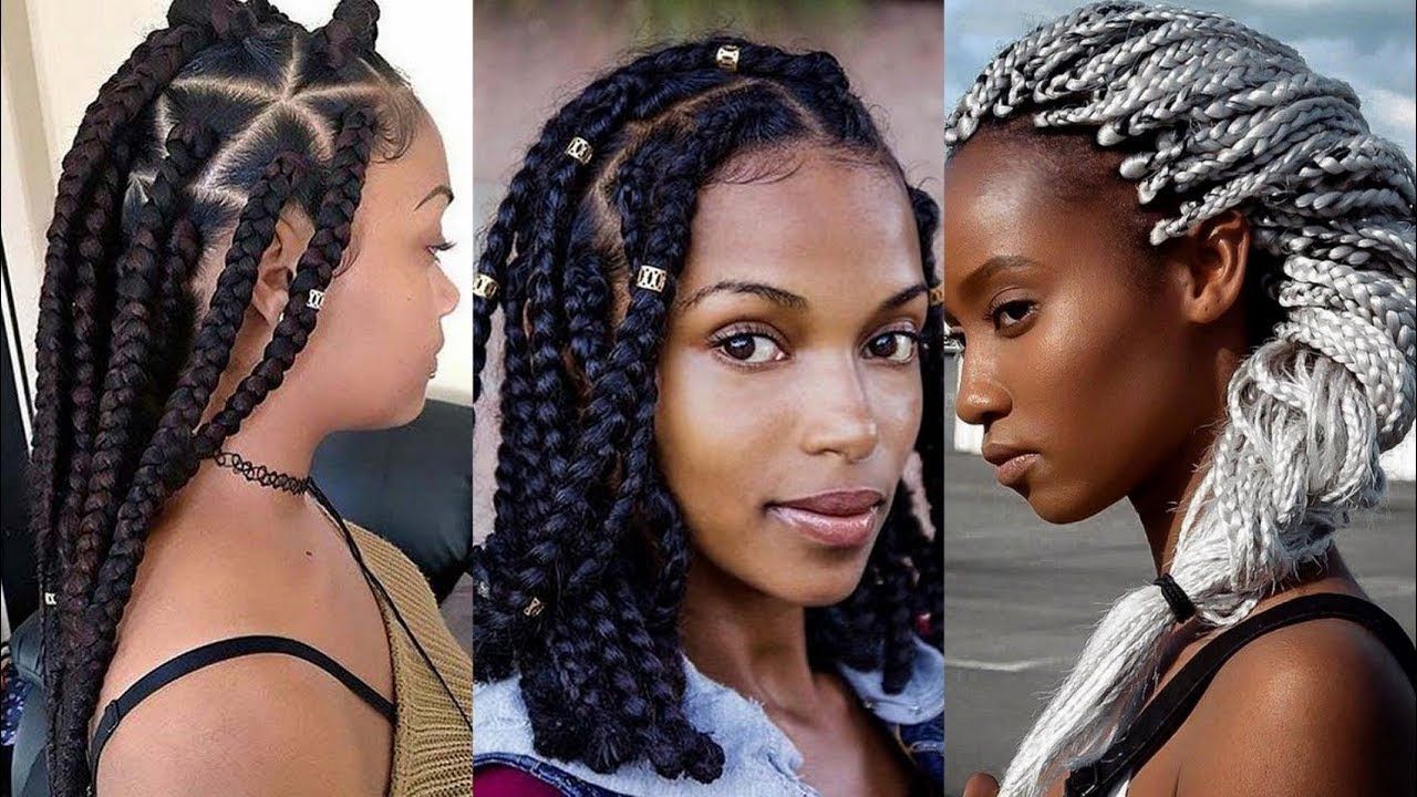 Well Liked Braided Beautiful Updo Hairstyles Pertaining To 2019 Beautiful #braided Hairstyles: Trending Box Braids (View 7 of 20)