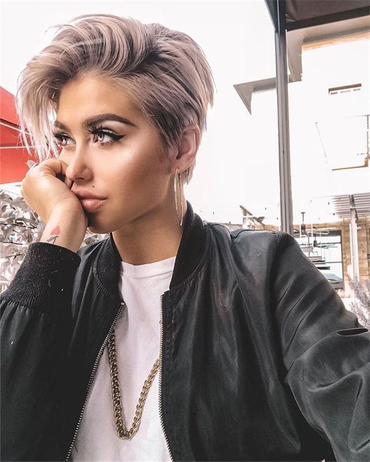 25+ Short Edgy Pixie Cuts And Hairstyles Within Most Current Edgy Undercut Pixie Hairstyles With Side Fringe (View 16 of 20)