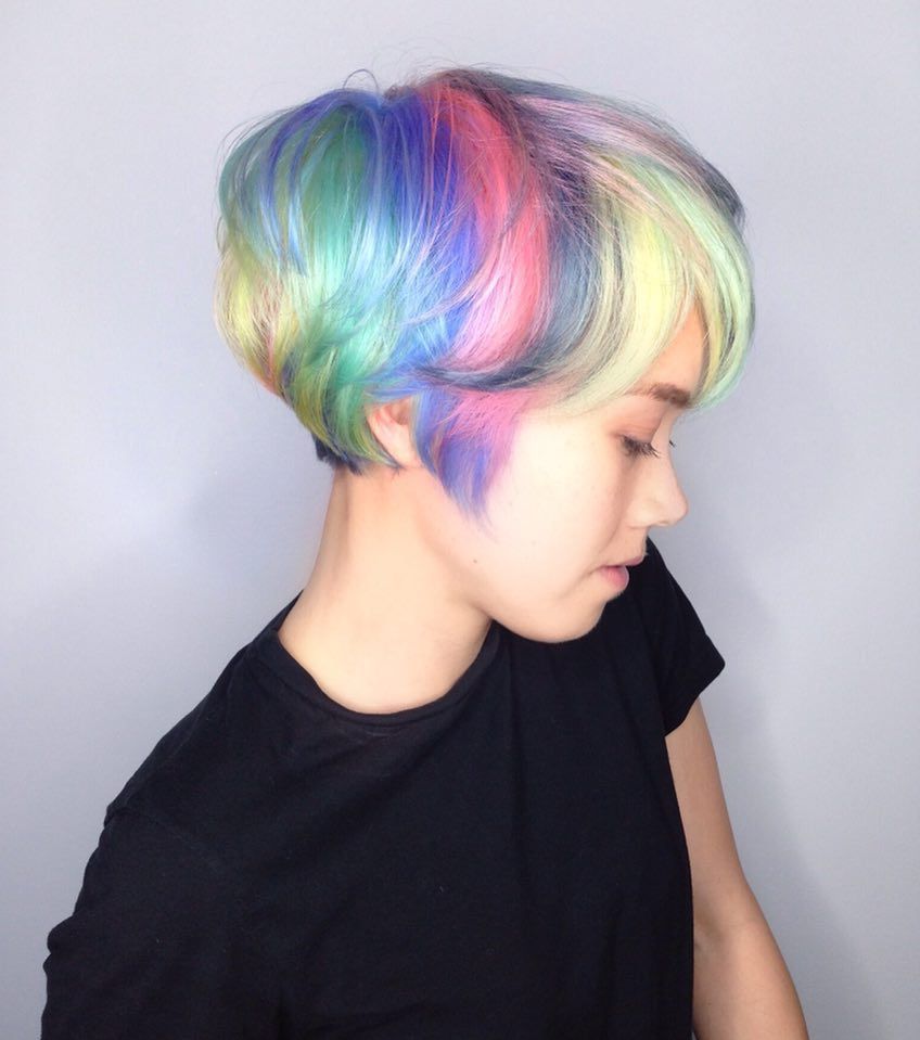 35 Of The Most Beautiful Short Hairstyles With Pastel Regarding Most Popular Pastel Pixie Hairstyles With Undercut (View 2 of 20)
