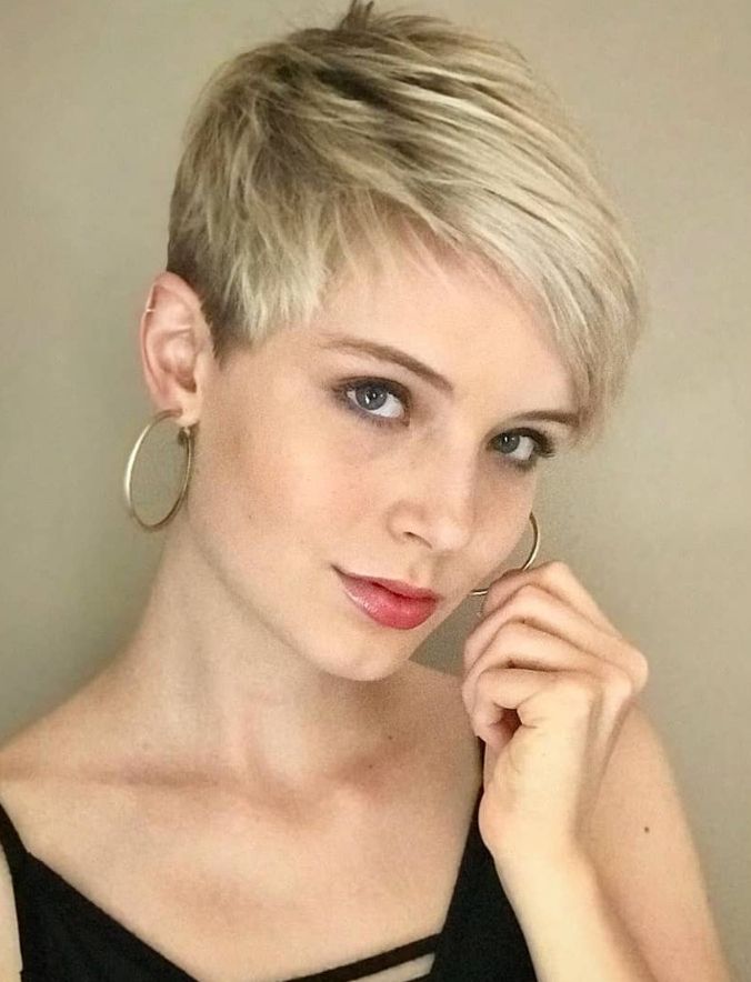 60 Cool Short Pixie Haircut And Hair Style Ideas For Woman Regarding Preferred Tousled Pixie Hairstyles With Super Short Undercut (View 9 of 20)