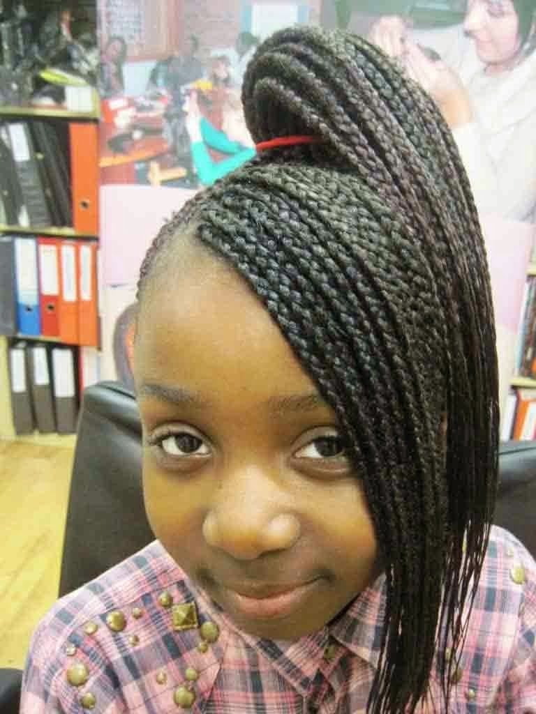64 Cool Braided Hairstyles For Little Black Girls (2020 With Regard To Most Popular Tiny Braids Hairstyles (View 9 of 20)