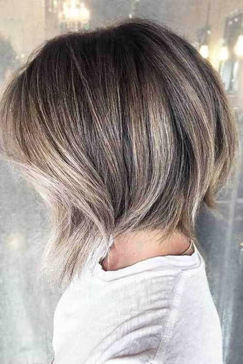 Blonde Balayage Short Hair Looks Inside Short Brown Hairstyles With Subtle Highlights (Gallery 20 of 20)