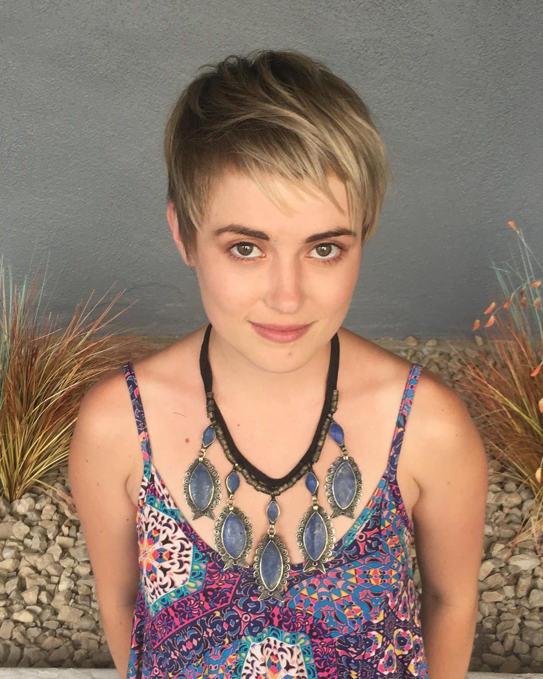 Blonde Textured Pixie Crop With Fringe And Bangs – The Pertaining To Most Recently Released Textured Haircuts With A Fringe And Face Framing (Gallery 19 of 20)