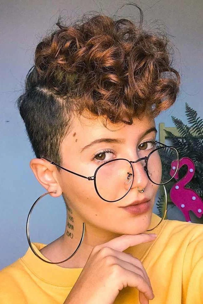 Bold And Classy Undercut Pixie Ideas That Make Heads Turn With Regard To Recent Pixie Undercuts For Curly Hair (View 7 of 20)