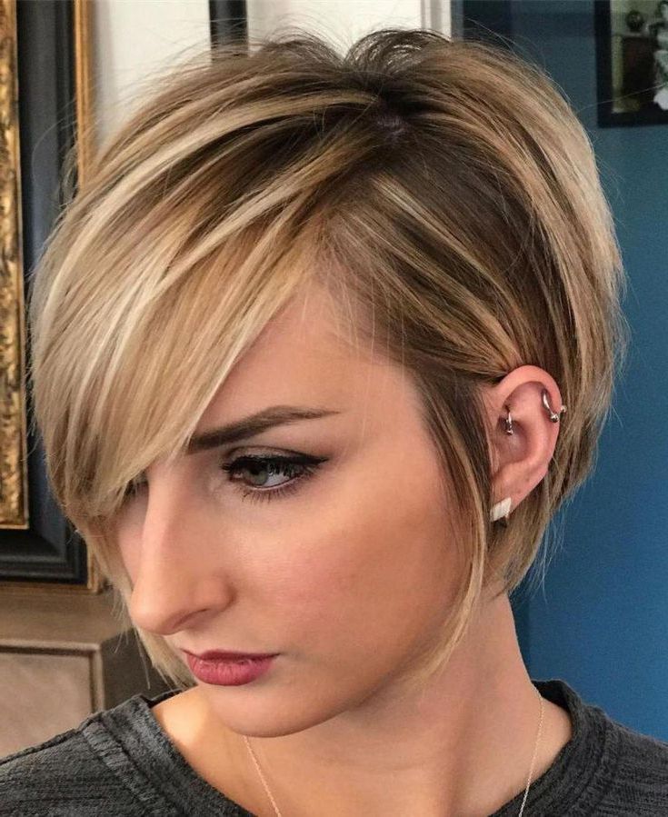 Famous Pixie Hairstyles With Sleek Undercut Within Sleek Layered Caramel Blonde Pixie Bob #pixiebob In  (View 1 of 20)