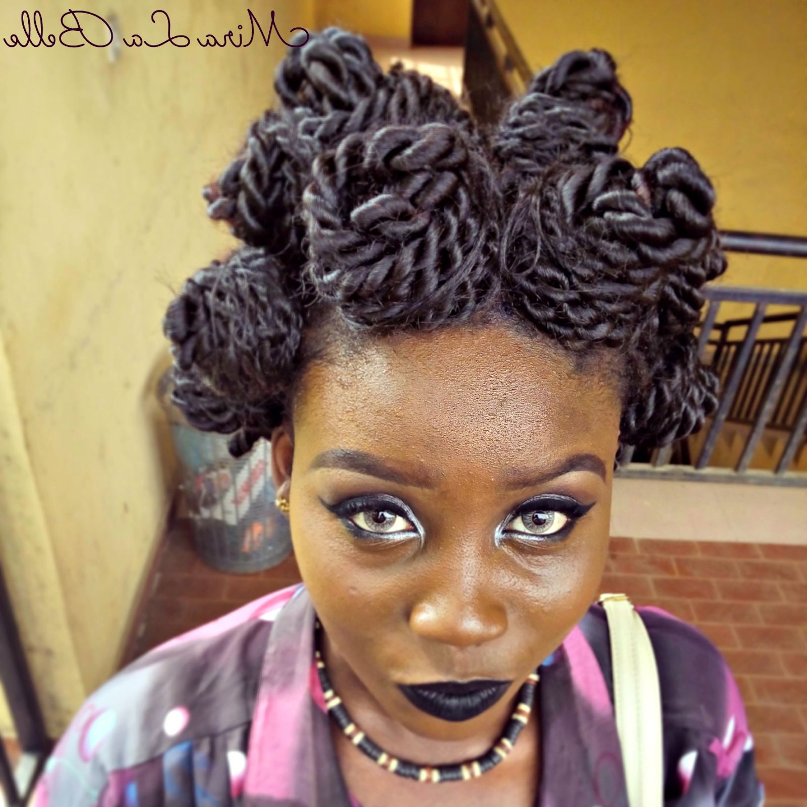 Hairstyle Friday: Bantu Knots – Mira La Belle Inside Latest Bantu Knots Hairstyles (View 7 of 20)
