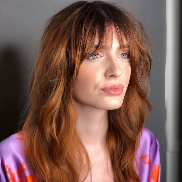 Latest Long Layers And Face Framing Bangs Hairstyles With Regard To 100+ Long Layered Hairstyles With Bangs For A Feminine (View 20 of 20)