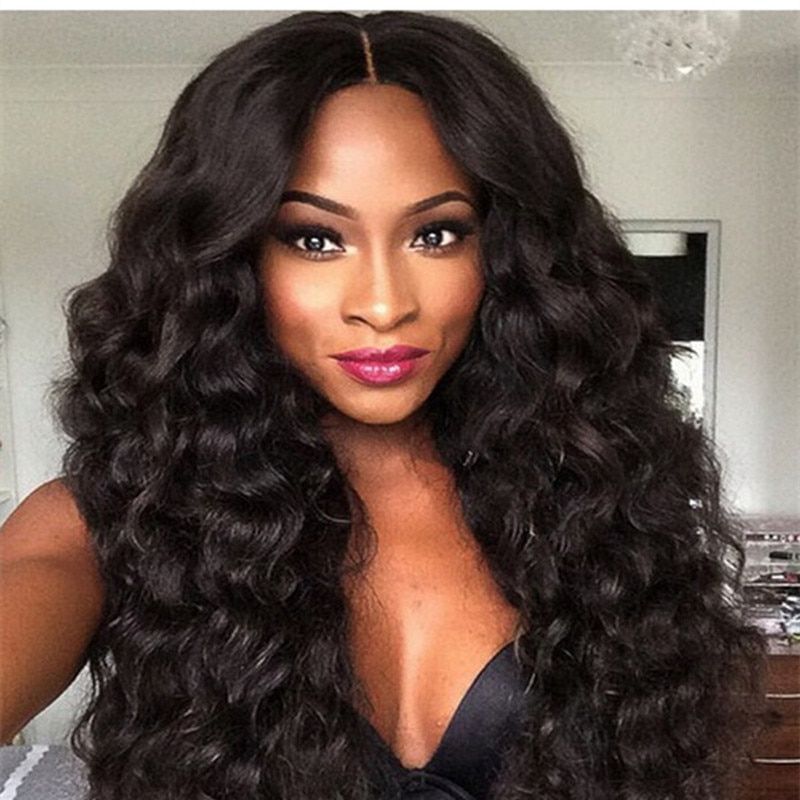 Long Wavy Middle Part Brazilain Virgin Hair Lace Front For Best And Newest Middle Part Hairstyles (View 2 of 20)