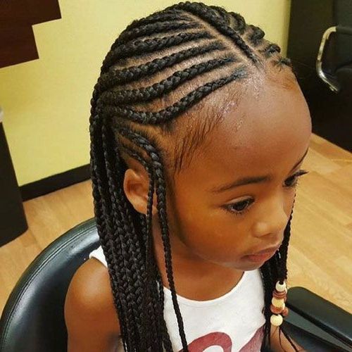 Newest Tiny Braids Hairstyles Pertaining To Little Girls Braided Hairstyles, Black Hair (View 17 of 20)