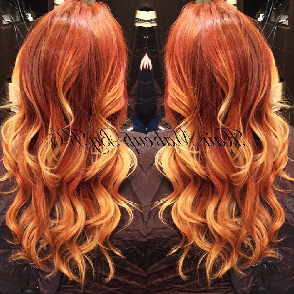 Pin Auf Hairmakeupbykc For Bright Red Balayage On Short Hairstyles (Gallery 19 of 20)