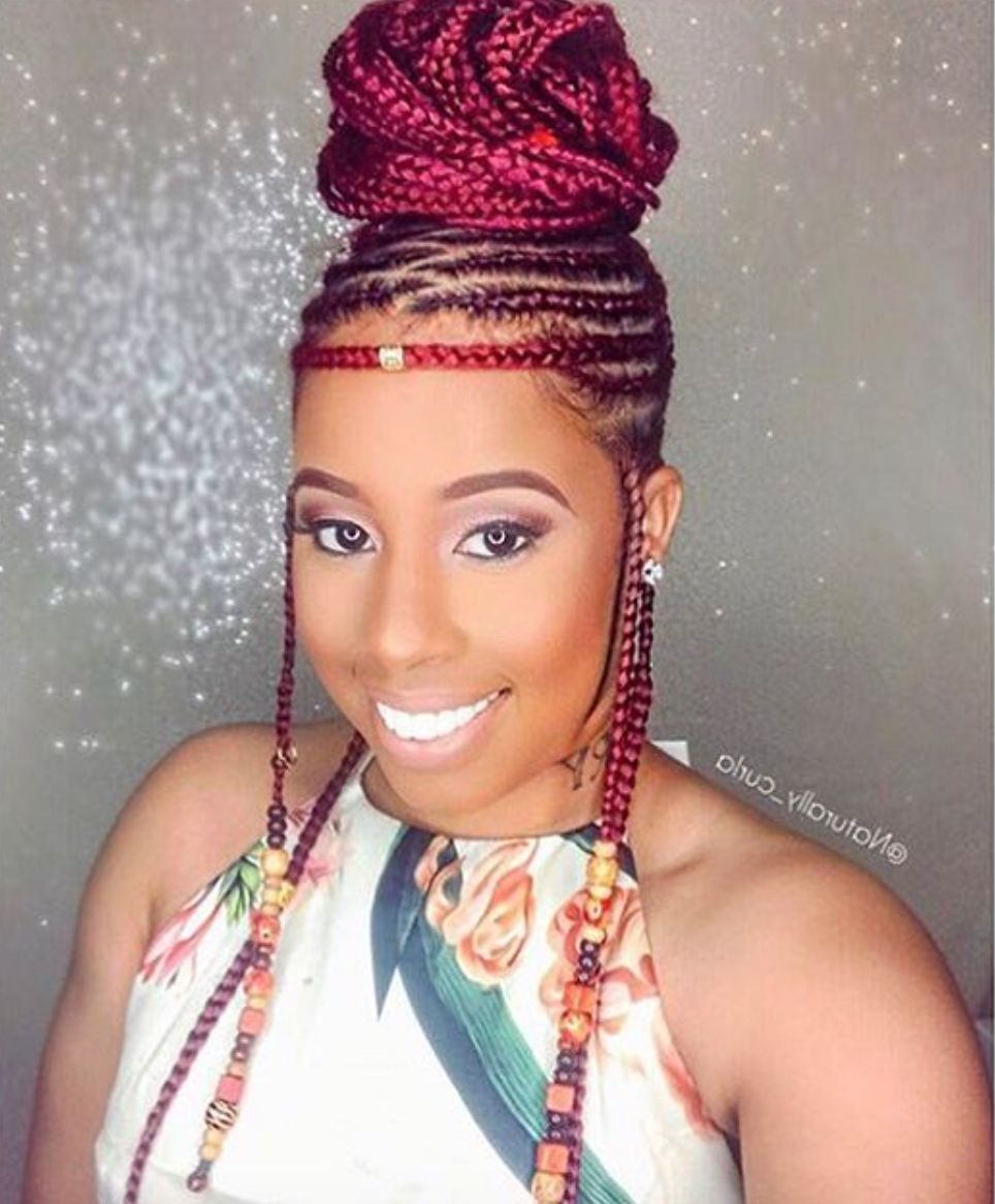 Pin On Braids And Twists Within Well Known Pins And Beads Hairstyles (View 18 of 20)