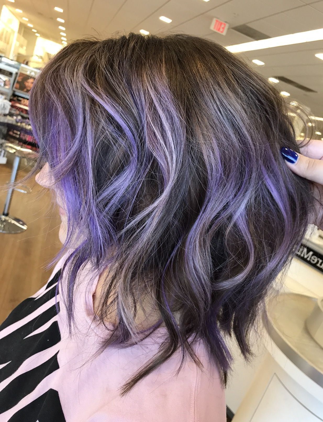Pin On H A I R Regarding Lavender Balayage For Short A Line Haircuts (View 1 of 20)