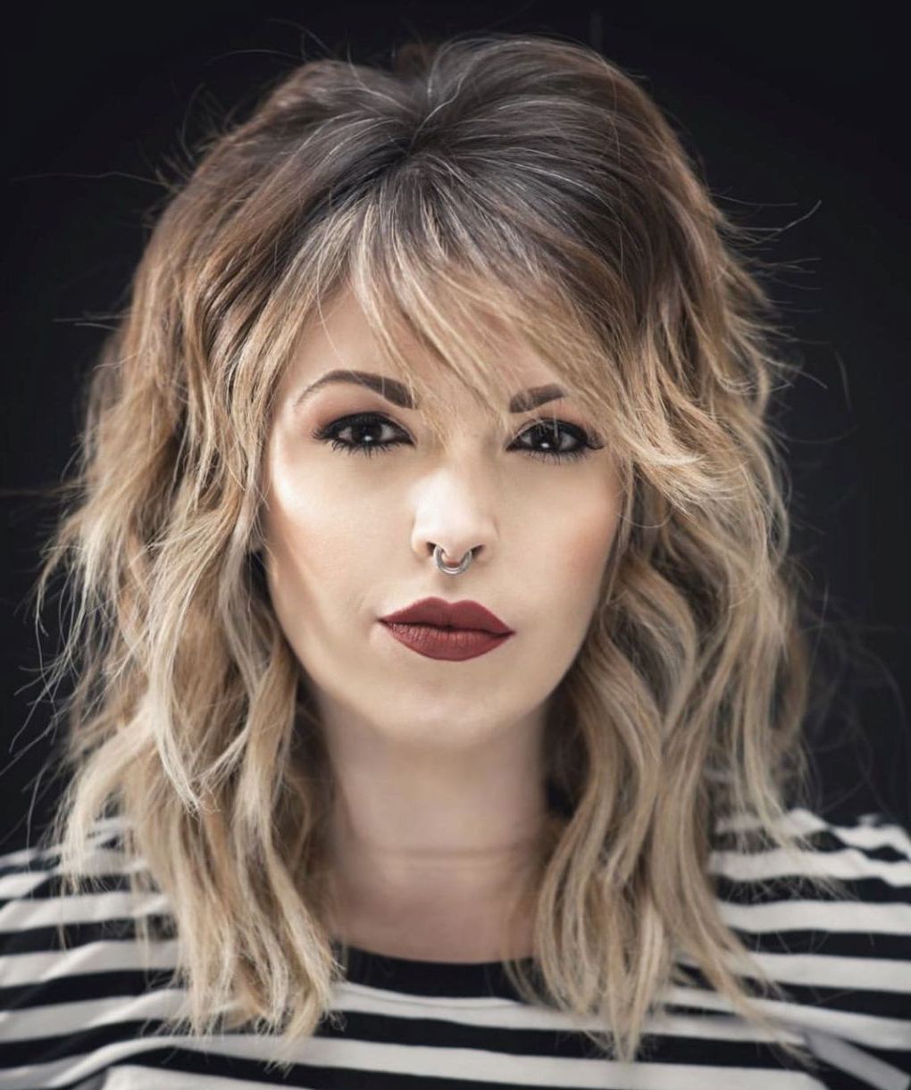 Pin On Hair:dirty Hair Styles,salon Ideas,color Dreams With Favorite Textured Haircuts With A Fringe And Face Framing (View 18 of 20)
