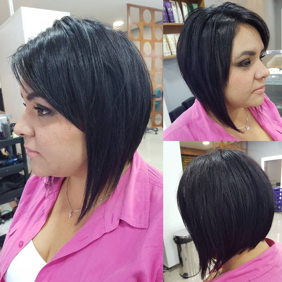 Popular Side Swept Face Framing Layers Hairstyles Throughout Short Angled Bob With Front Layers And Side Swept Bangs (Gallery 19 of 20)