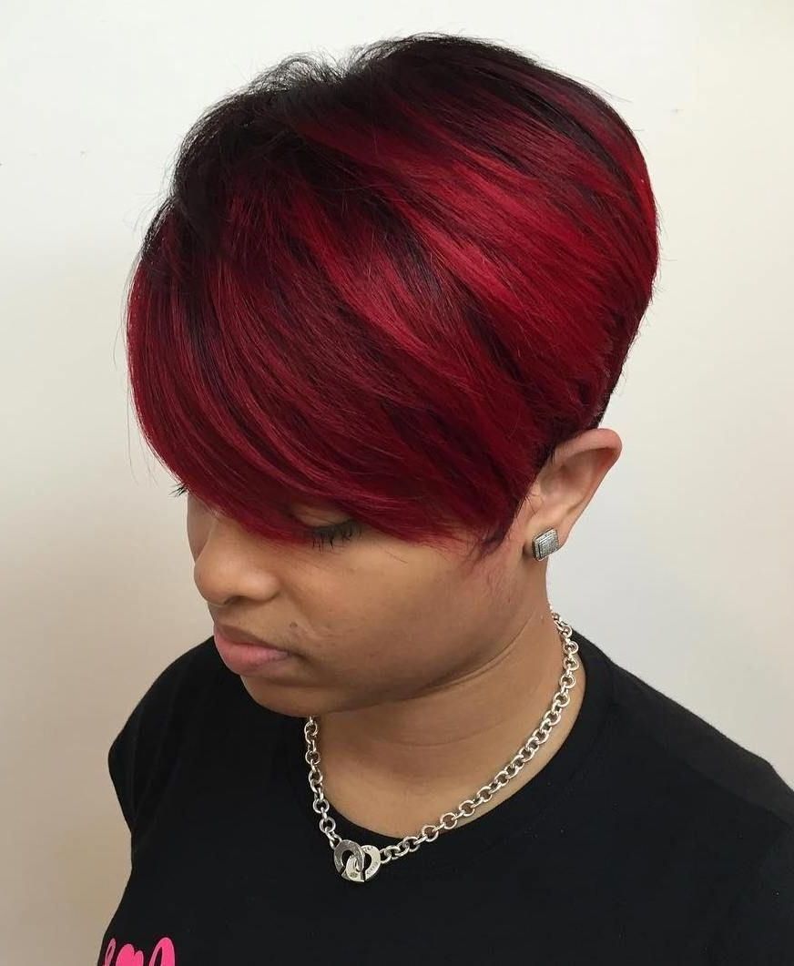 Popular Tapered Pixie Hairstyles With Extreme Undercut Inside Tapered Scarlet Pixie With Layered Top #shorthairstyles (View 2 of 20)