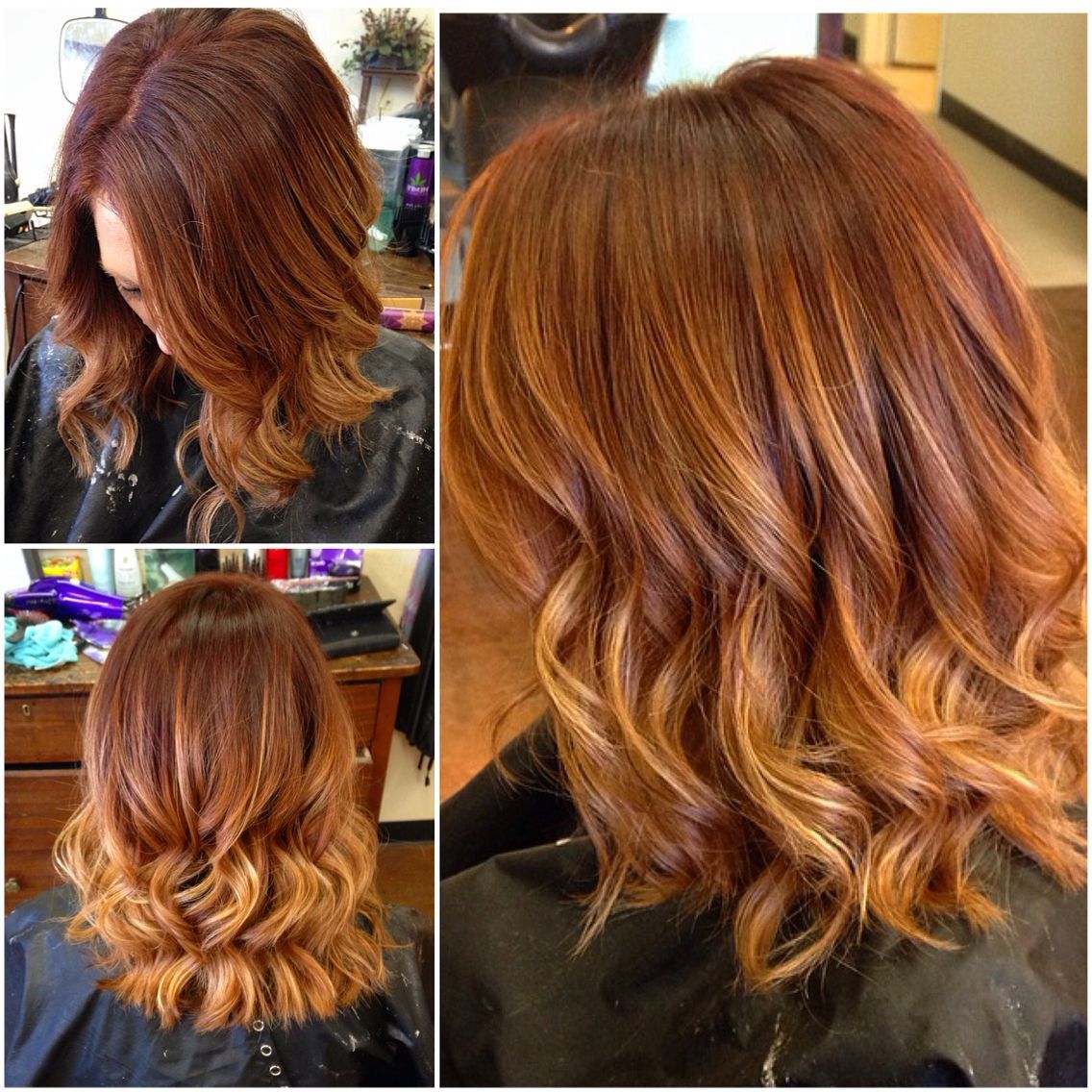 Red Hair With Balayage Ombré #redhead #redhair #redombre # For Pixie Hairstyles With Red And Blonde Balayage (View 2 of 20)