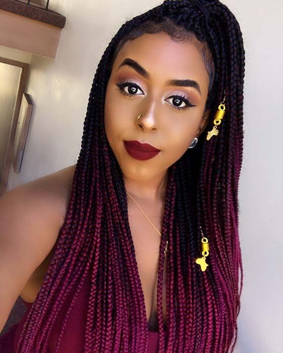 Stayglam With 2018 Tiny Braids Hairstyles (View 15 of 20)