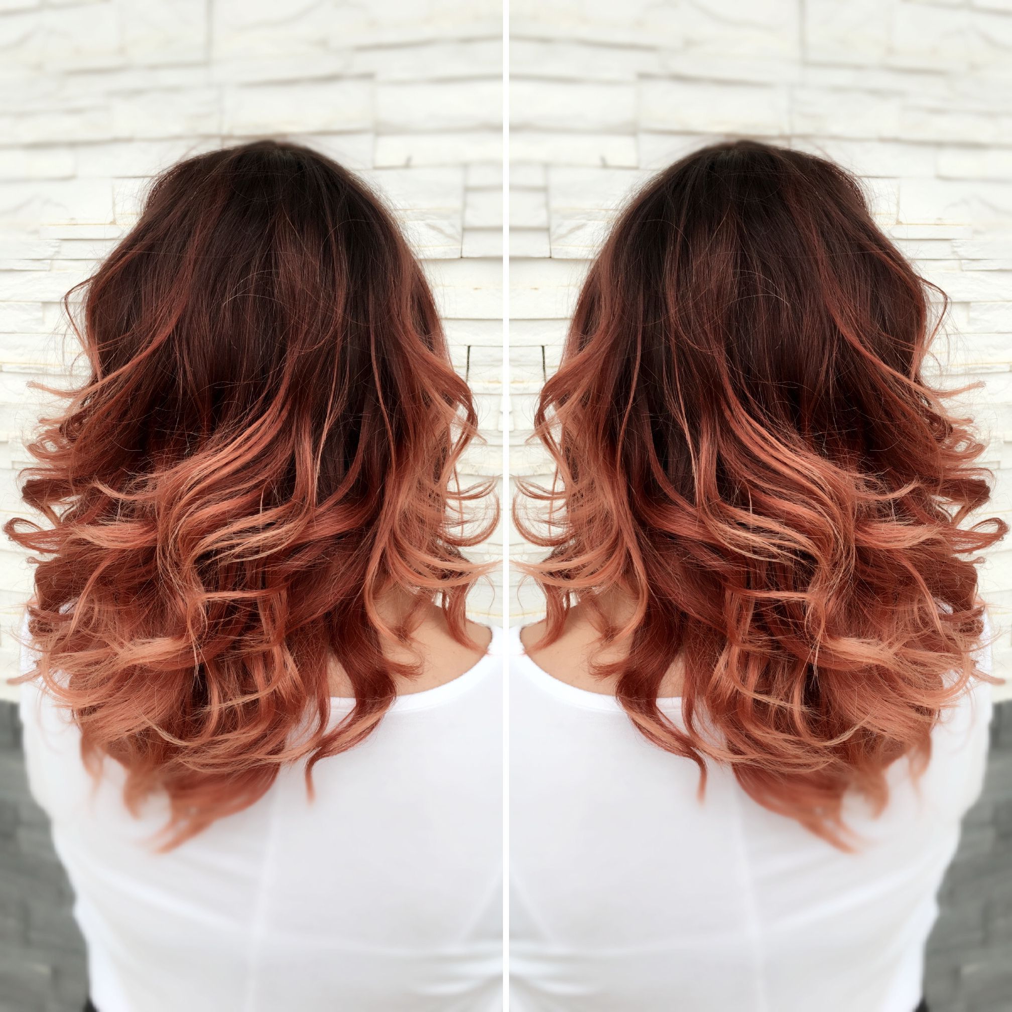 This Is What I Want But With Lighter Red At The Roots Pertaining To Dimensional Dark Roots To Red Ends Balayage Hairstyles (View 11 of 20)