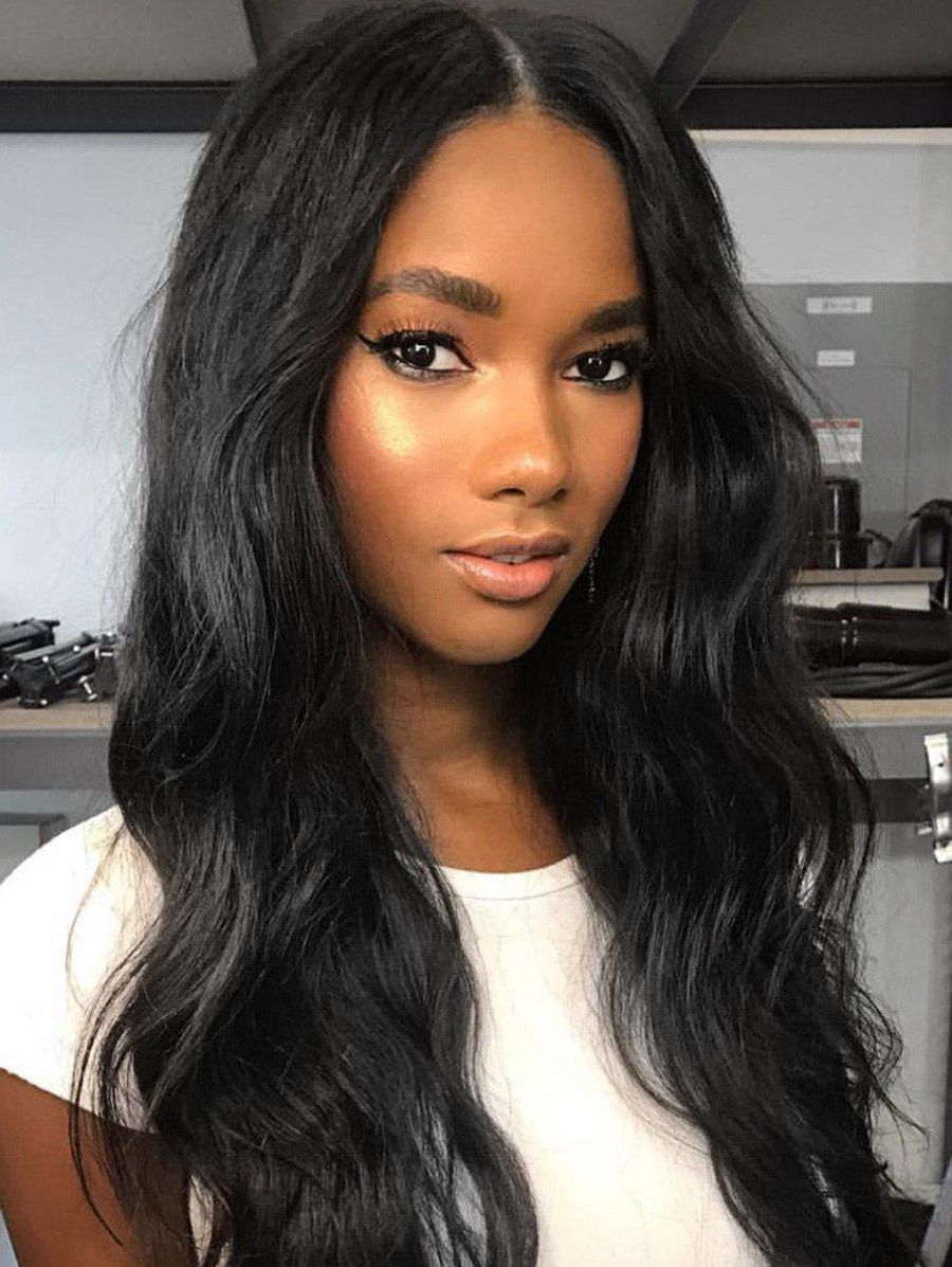 [%well Known Middle Part Hairstyles Inside [41% Off] Middle Part Long Wavy Capless Human Hair Wig|[41% Off] Middle Part Long Wavy Capless Human Hair Wig For Most Current Middle Part Hairstyles%] (View 19 of 20)