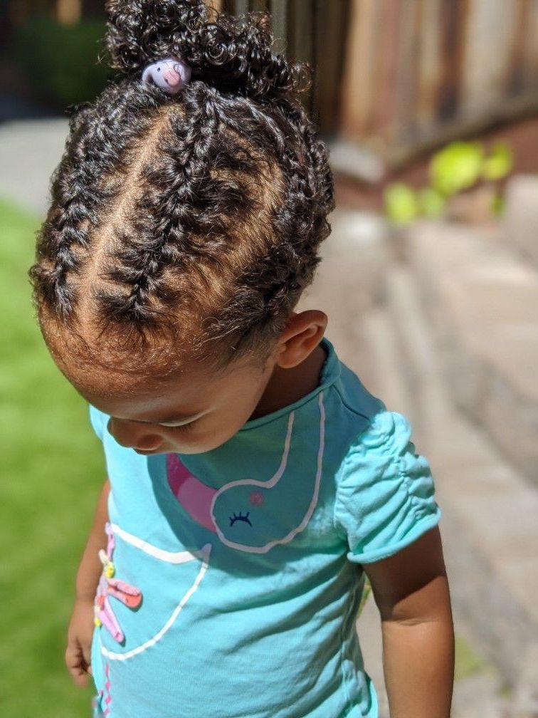 Well Liked Pins And Beads Hairstyles Inside Pinfatihbueduesu On Toddler Hair Styles In  (View 3 of 20)