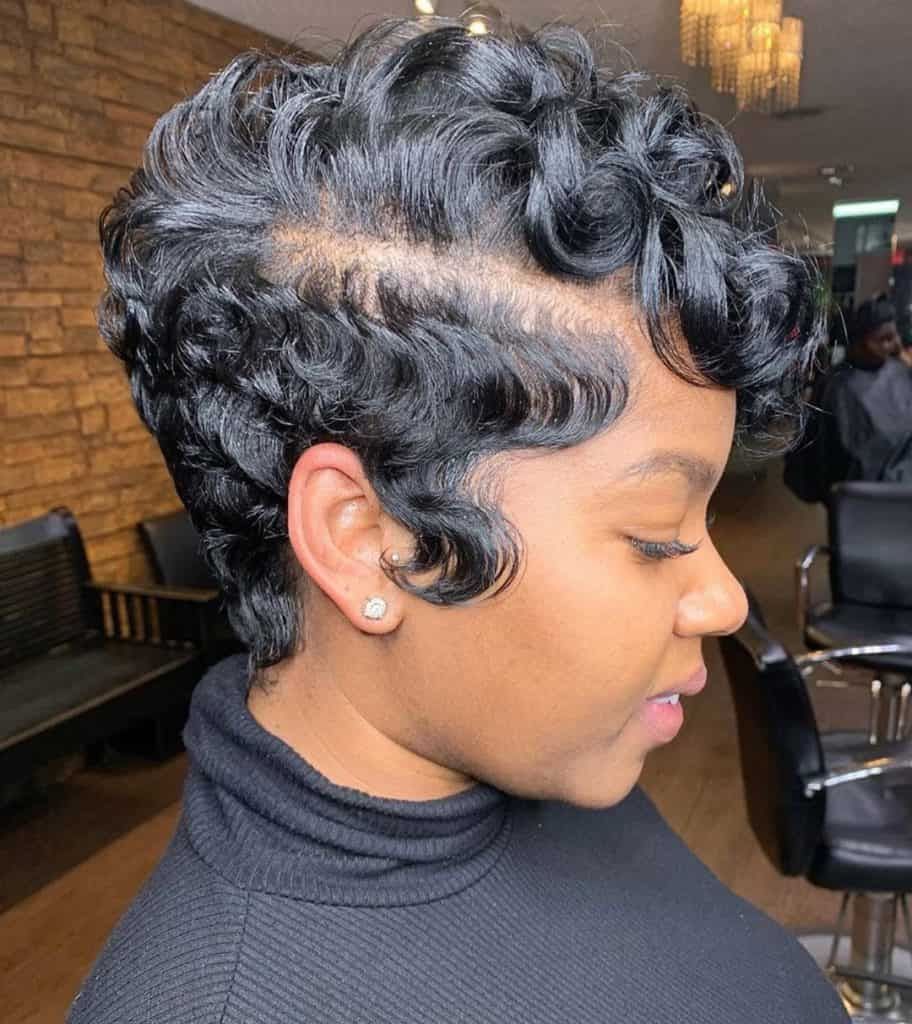 Widely Used Curly Pixie Hairstyles With Segmented Undercut Inside 30 Pixie Cut Hairstyles For Black Women (View 14 of 20)