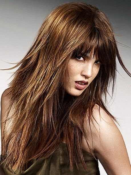 2019 Long Choppy Layers And Wispy Bangs Hairstyles Inside Long Layered Shaggy Hairstyles (View 5 of 20)