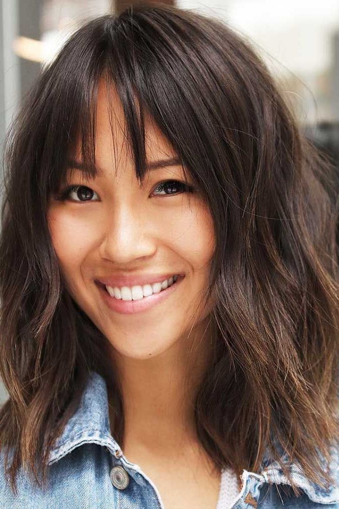45 Wispy Bangs Ideas To Try For A Fresh Take On Your Style With Regard To 2019 Short Wavy Hairstyles With Straight Wispy Fringe (View 1 of 20)