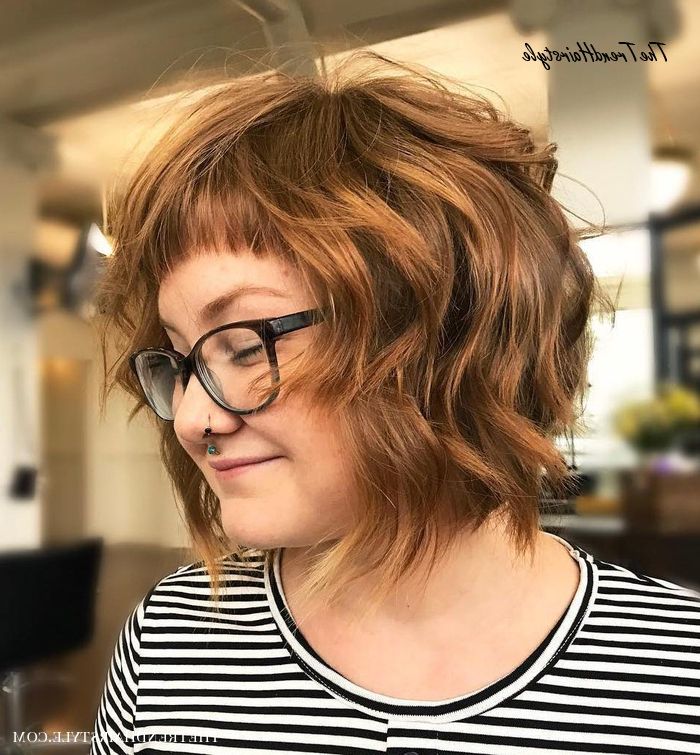 Baby Bangs For Wavy Bob – Short Bangs As A Must Have For Intended For 2019 Cute French Bob Hairstyles With Baby Bangs (View 16 of 20)