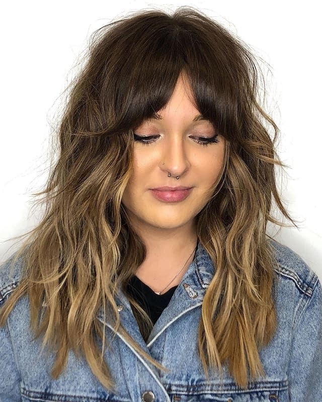 Famous Layered Wavy Hairstyles With Curtain Bangs Regarding 30 Long Hair With Bangs Trending In 2021 – Styledope (View 20 of 20)