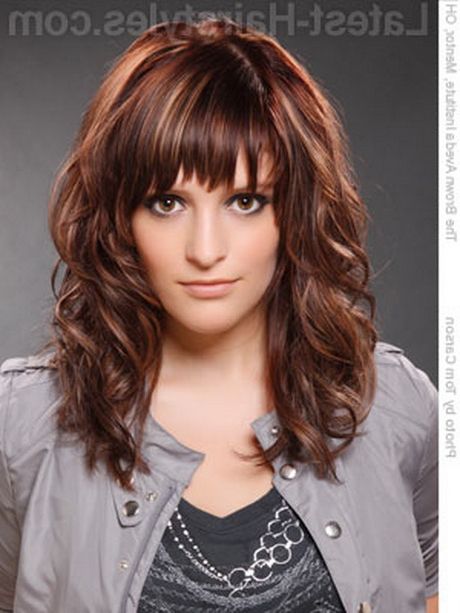 Fashionable Long Choppy Layers And Wispy Bangs Hairstyles For Medium Choppy Hairstyles With Bangs (View 17 of 20)