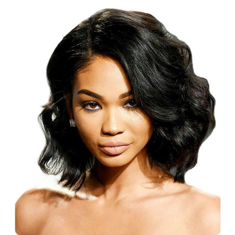 [%fashionable Long Wavy Pixie Hairstyles With A Deep Side Part In [33% Off] Deep Side Part Fashion Short Body Wavy Bob Lace|[33% Off] Deep Side Part Fashion Short Body Wavy Bob Lace Intended For Popular Long Wavy Pixie Hairstyles With A Deep Side Part%] (View 6 of 20)