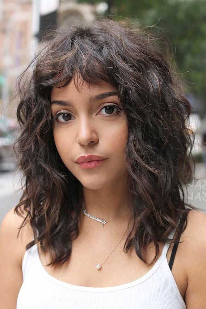 Favorite Long Wavy Hairstyles With Bangs Style Intended For 24 Ideas With Edge For A Long Bob Haircut With Bangs (View 10 of 20)