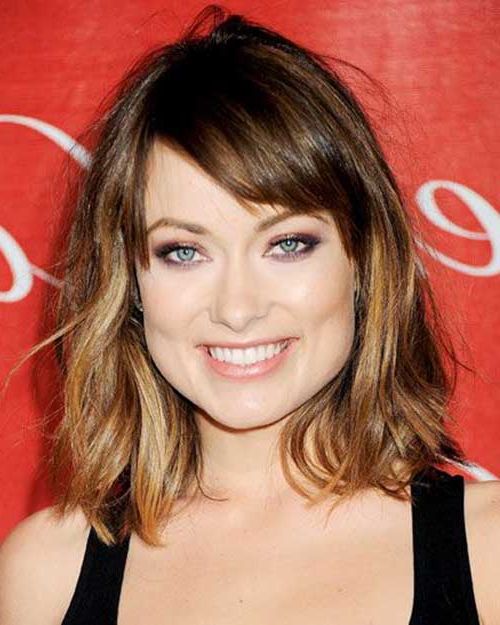 Most Current Medium Wavy Hairstyles With Bangs Throughout 30 Super Chic Medium Hairstyles With Bangs (View 19 of 20)