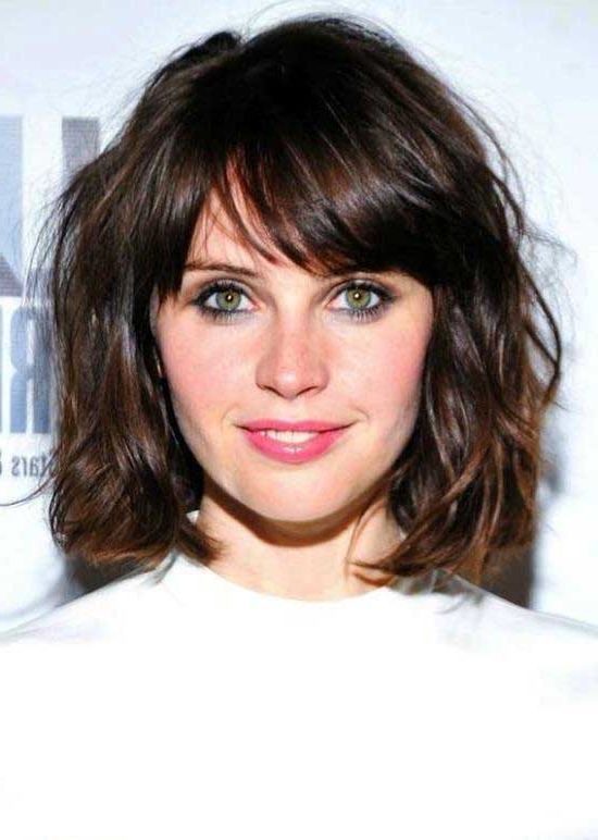 Most Current Shaggy Short Wavy Bob Haircuts With Bangs Pertaining To 35 Awesome Bob Haircuts With Bangs – Makes You Truly (View 15 of 20)