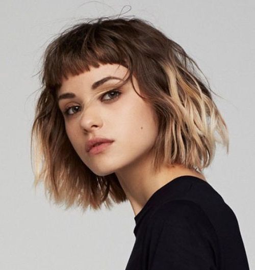 Most Pretty Short Wavy Hair With Bangs Ideas (View 5 of 20)