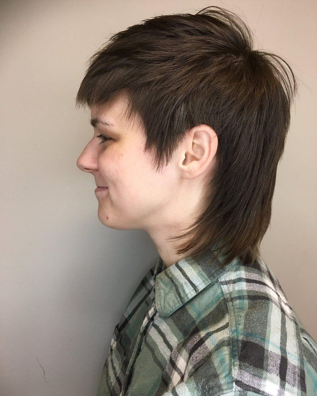 Most Recently Released Mullet Haircuts With Wavy Bangs Inside Short Mullet Haircuts – 15+ » Short Haircuts Models (View 15 of 20)