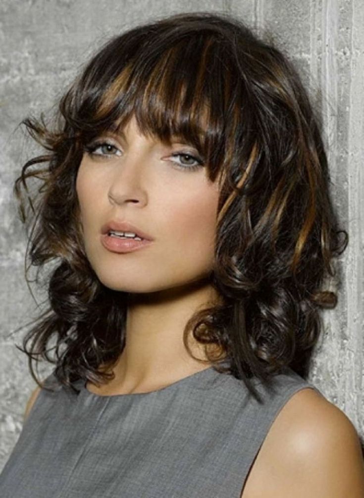 Most Recently Released Naturally Wavy Hairstyles With Bangs Inside Pin On Simply Hair (View 2 of 20)