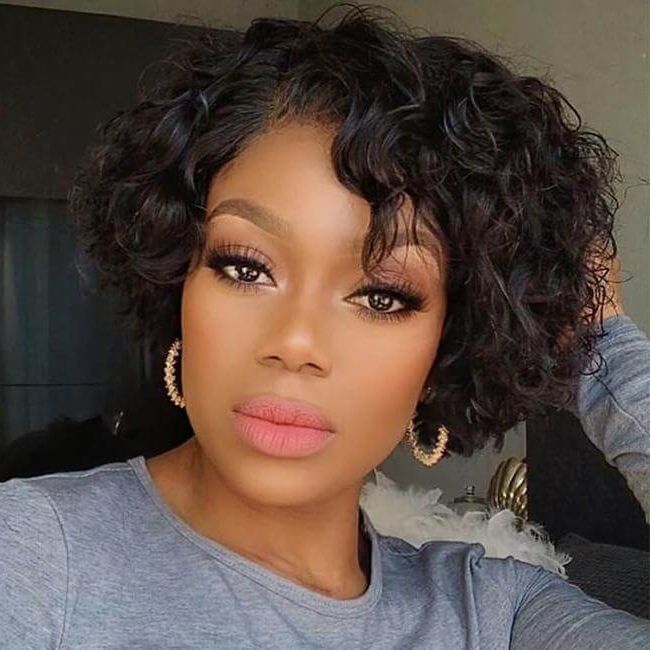 Most Up To Date Long Pixie Haircuts With Soft Feminine Waves With Short Curly Pixie Cuts For Black Hair – 15+ (View 2 of 20)