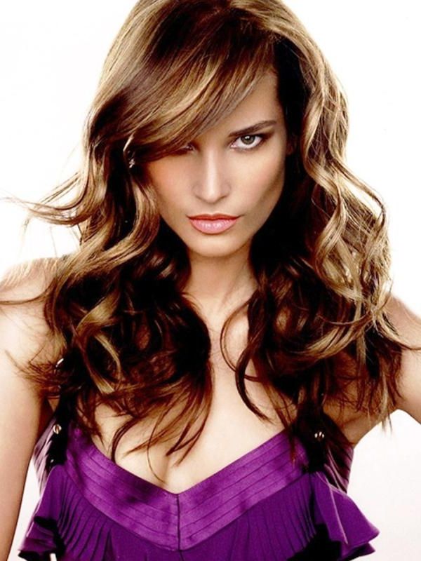 Must Try Trendy Layered Haircuts For Long Hair For Recent Long Hairstyles And Naturally Wavy Bangs (View 16 of 20)