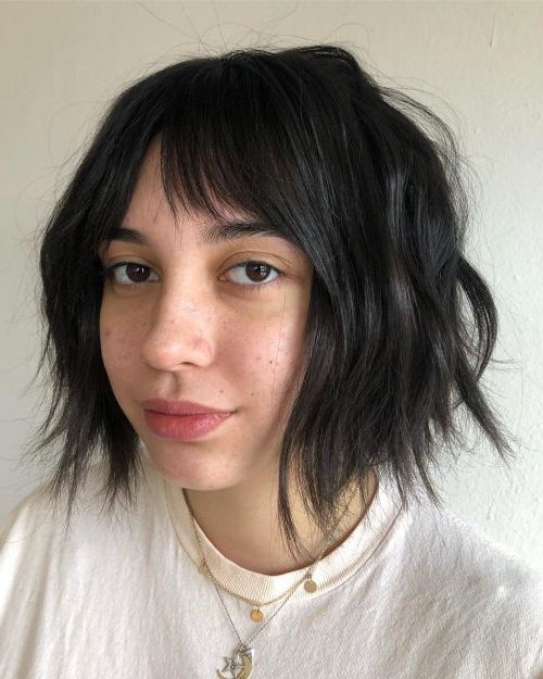 Pin On French Bob With Regard To Well Known Cute French Bob Hairstyles With Baby Bangs (View 8 of 20)