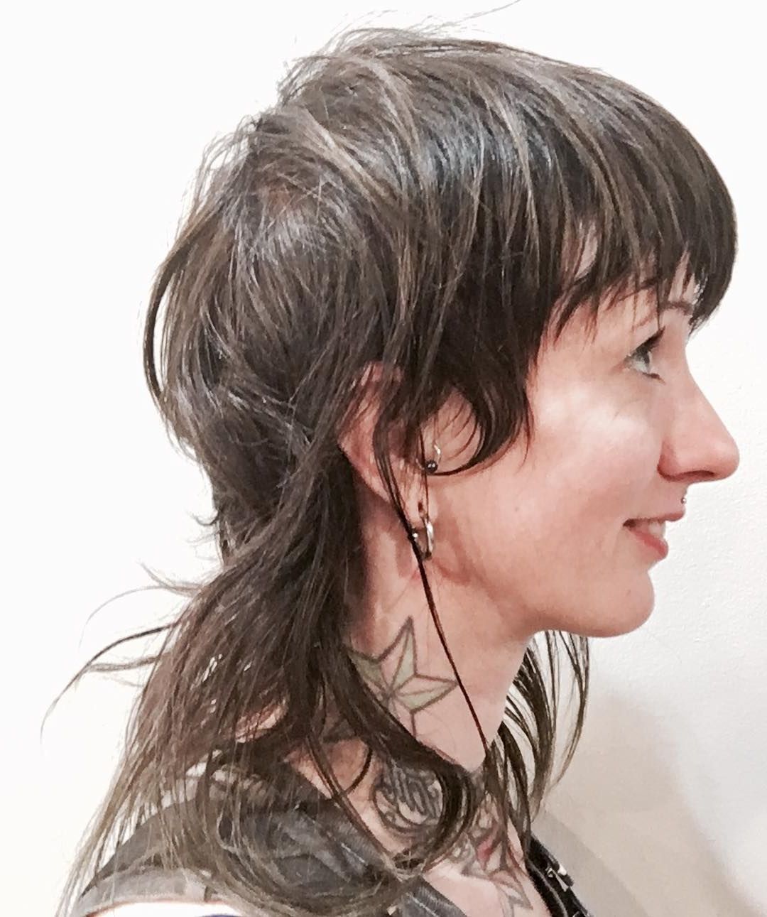 Pin On Hair Pertaining To 2019 Long Wavy Mullet Hairstyles With Deep Choppy Fringe (View 6 of 20)