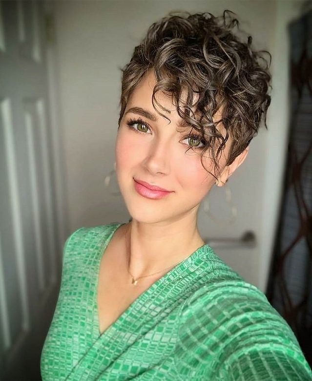 Preferred Wavy Hairstyles With Short Blunt Bangs Regarding 11 Of The Best Short Curly Hairstyles With Bangs (View 3 of 20)